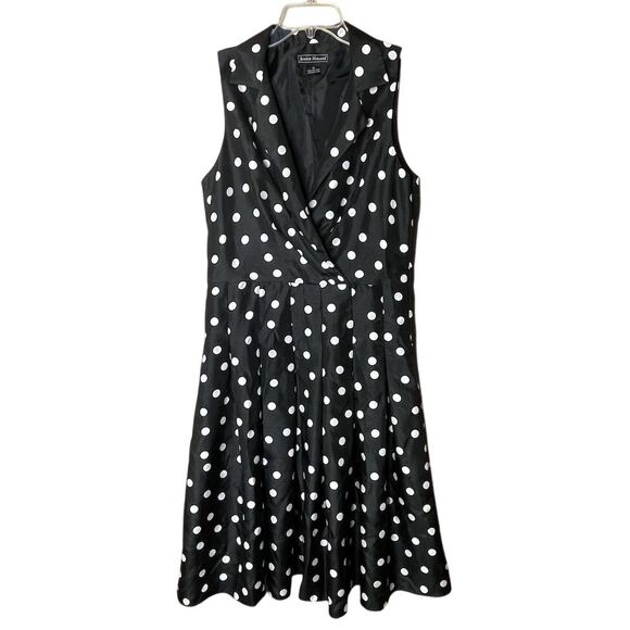 Jessica Howard Dresses & Skirts - Jessica Howard Women's Size 12 Black Polka Dot Fit & Flare Dress